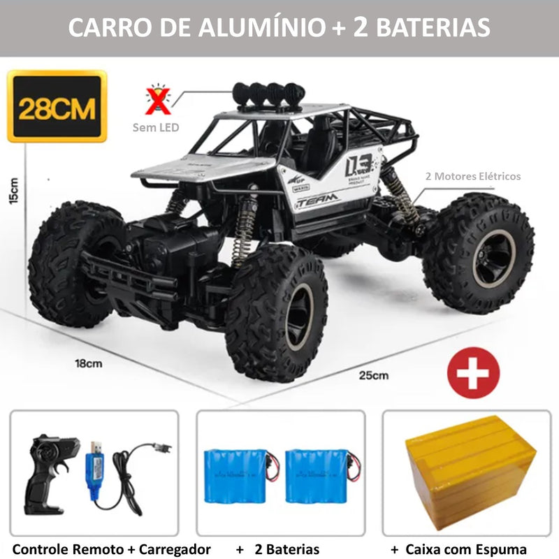 Carrinho de Controle Remoto 4X4 Monster Truck - 28cm