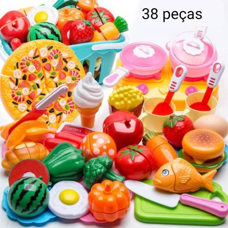 Conjunto de Comidas - Brinquedo de comidinhas divertidas