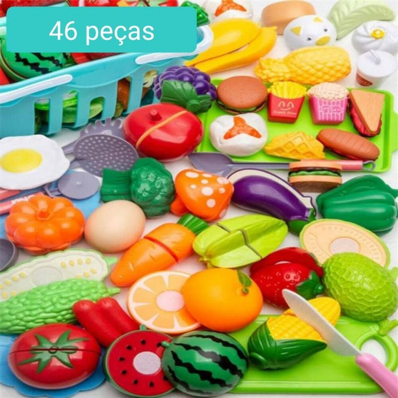 Conjunto de Comidas - Brinquedo de comidinhas divertidas