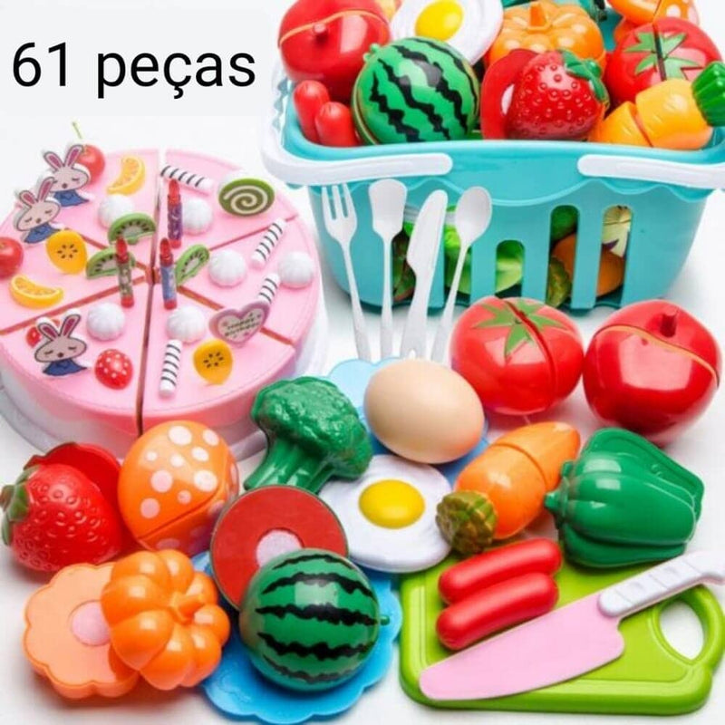 Conjunto de Comidas - Brinquedo de comidinhas divertidas