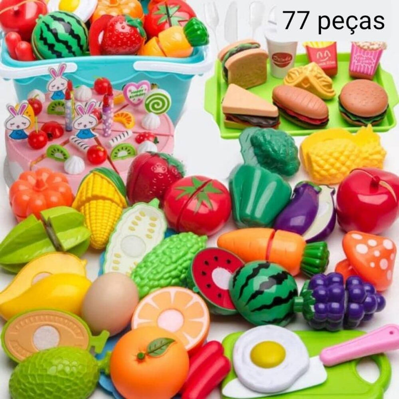 Conjunto de Comidas - Brinquedo de comidinhas divertidas